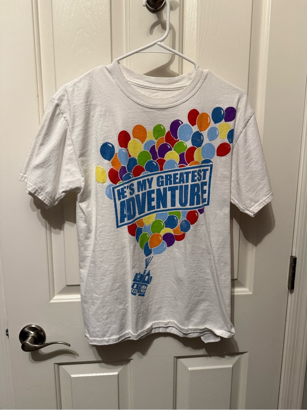 Disney Pixar “Up!” “He’s My Greatest Adventure” Shirt Women’s - Size M